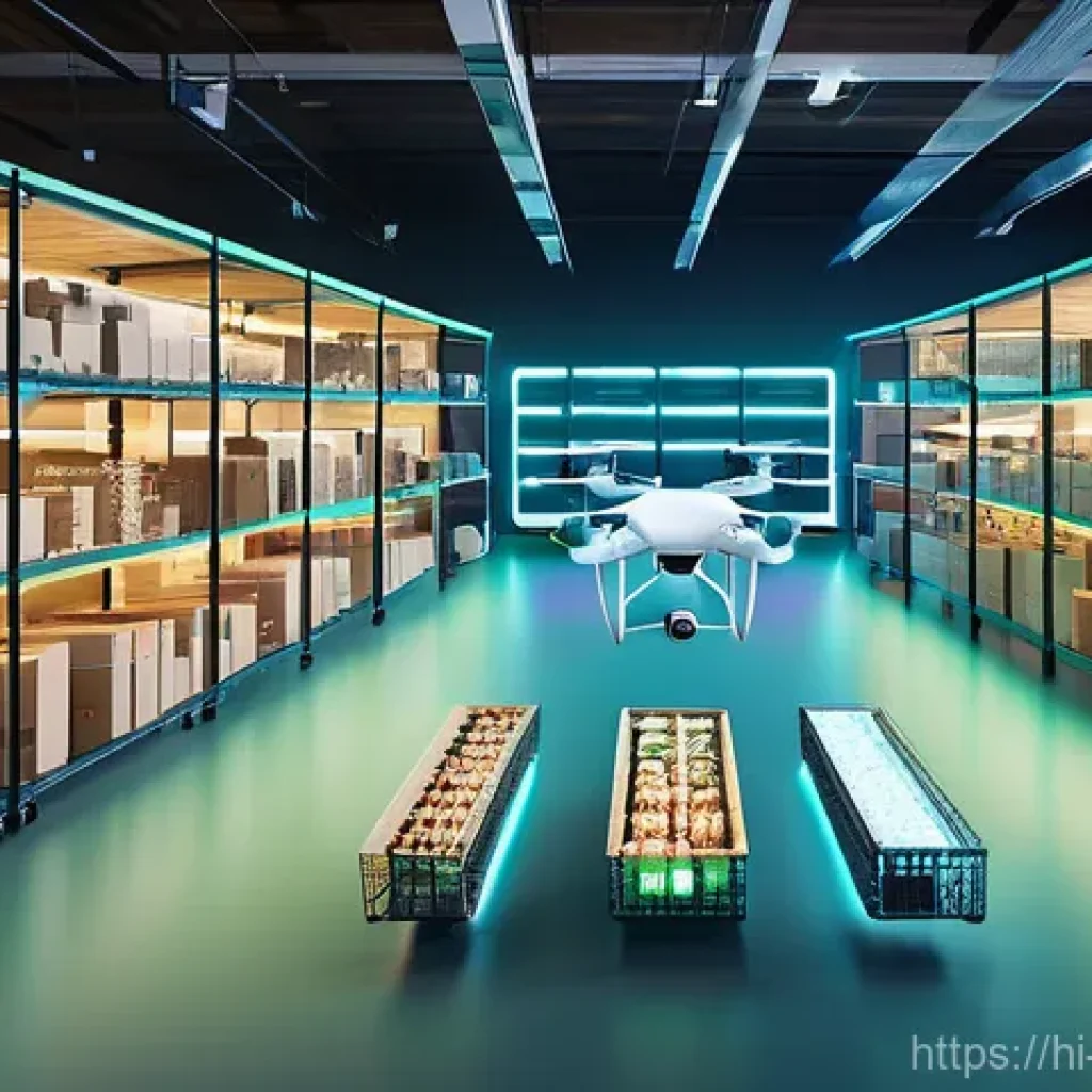 전자상거래 필기 시험의 효율적인 학습 계획 - **Prompt:** A vibrant, futuristic e-commerce landscape. In the foreground, a diverse group of consum...