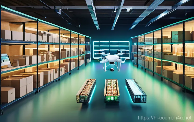 전자상거래 필기 시험의 효율적인 학습 계획 - **Prompt:** A vibrant, futuristic e-commerce landscape. In the foreground, a diverse group of consum...